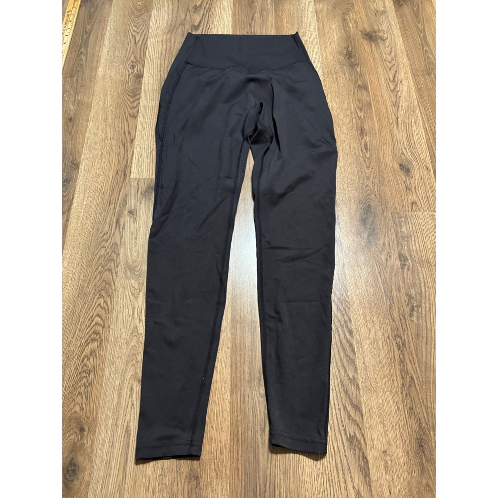 Buffbunny Collection Womens Size Large Black Leggings High Waist V-Back Leggings